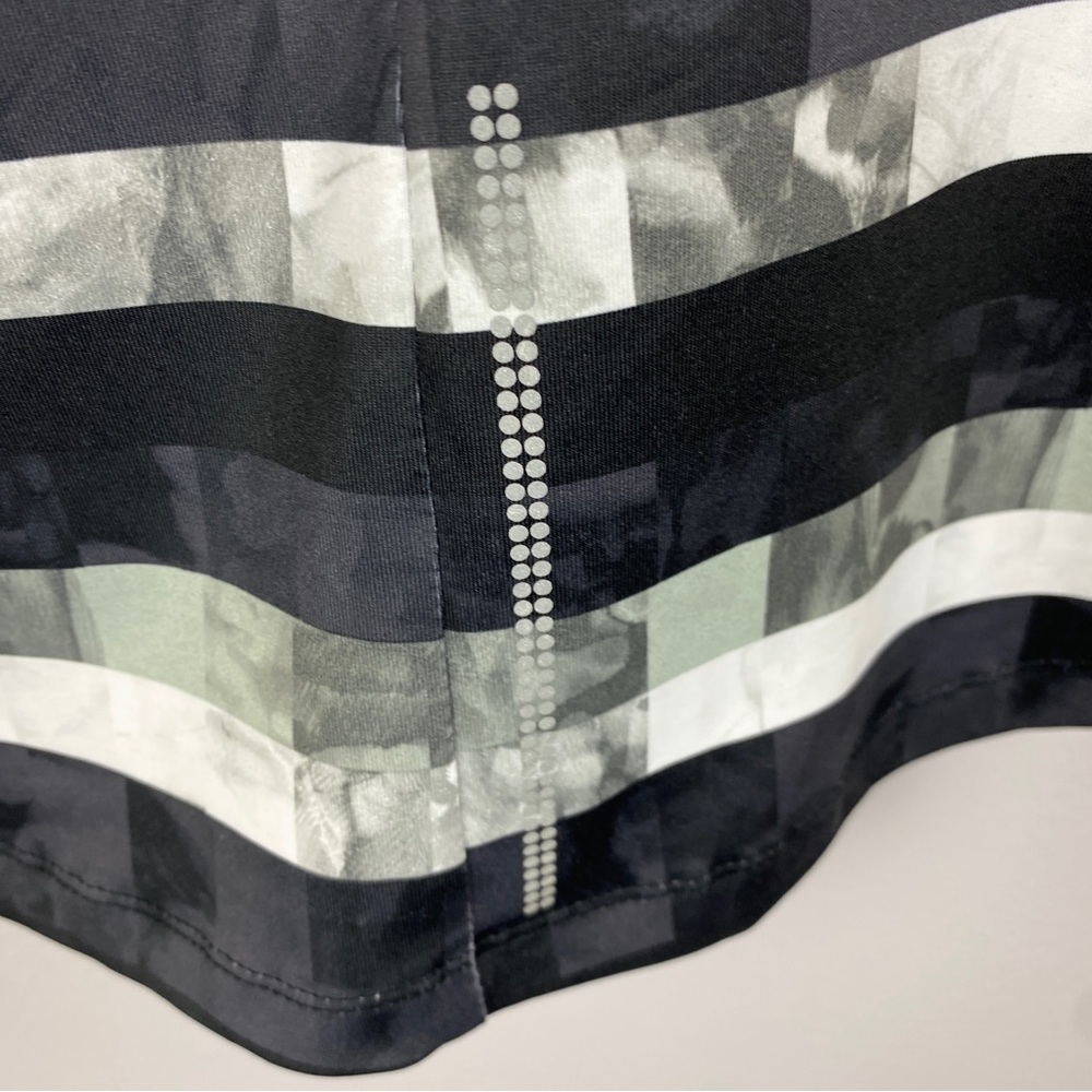 Surin Ruched Mesh Back Tank Top Small Black Grey - Picture 6 of 10
